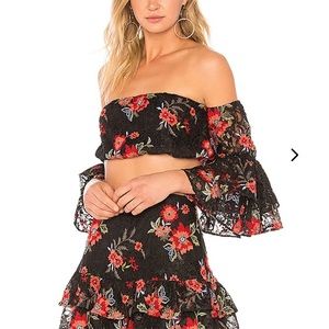 LOVERS + FRIENDS Ellie crop top